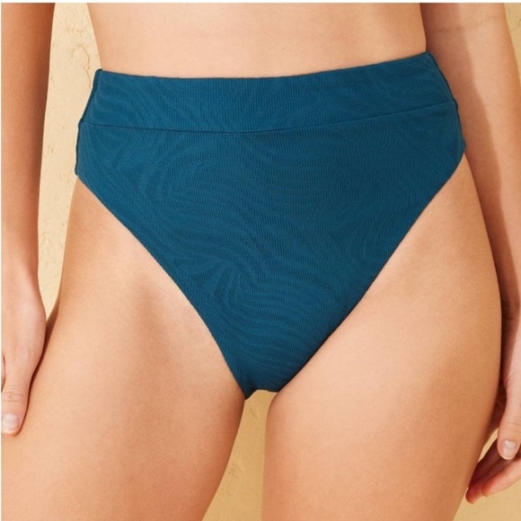 Shade & Shore Women’s Jacquard High Waist Bikini Set -Size Large - Picture 7 of 10